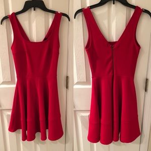 Lulu's "Home Before Daylight" Red Dress